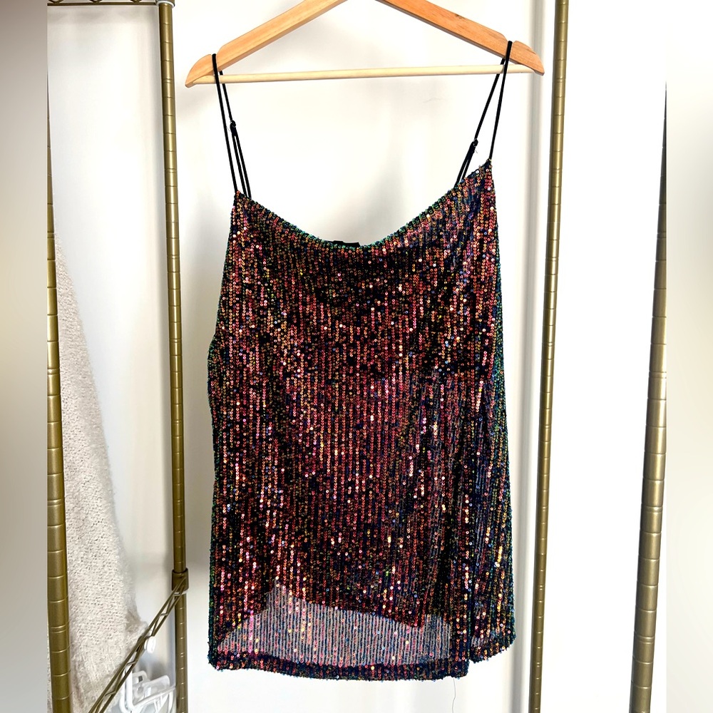 Vici Sequin Black Tank (XL)